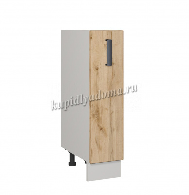 Шкаф нижний ШН 200 бутылочница Кухня Лофт (Фон серый/Дуб Вотан)