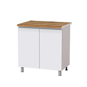 Шкаф нижний П8Р кухня Плейона без столешницы (Белый)