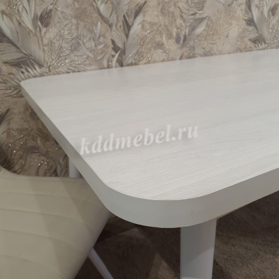Стол обеденный раскладной Ялта-2 (Анкор светлый/Опора цилиндрическая)