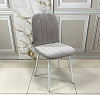 Стул обеденный Ник (Серо-бежевый Velur 08/Белый)