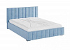 Кровать Нега 1.6 с подъемным механизмом (Светло-голубой)