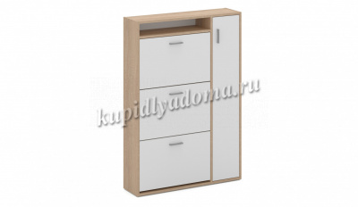 Тумба для обуви Толедо-2 (Дуб сонома/Белый)