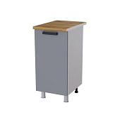 Шкаф нижний 4Р кухня Кантри без столешницы (Белый/Карбон фарфор)