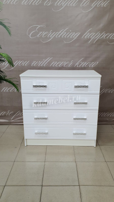 Комод Афина (Белый/Белый глянец)