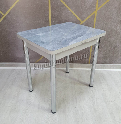 Стол обеденный Д29 раскладной (Серый мрамор/Серый)