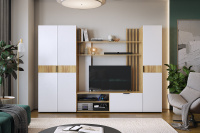 Гостиная Бери К2 буд крафт золотой белое дерево Гостиная Бери К2 буд крафт золотой белое дерево