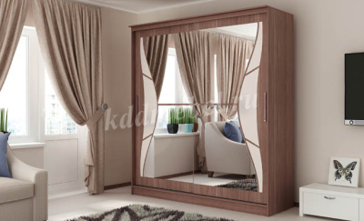 Шкаф-купе Верона 1400 (Ясень шимо темный/Ясень шимо светлый)