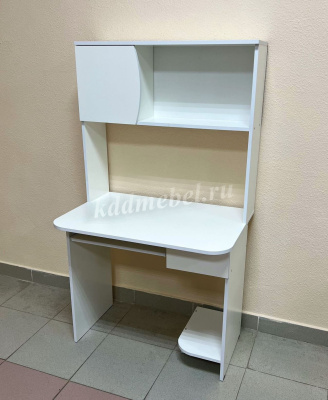 Стол компьютерный Эра №2 (Белый текстурный)