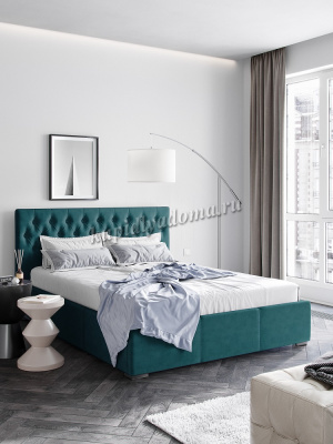 Кровать Октавия 1.6 с подъемным механизмом (Бирюзовый)