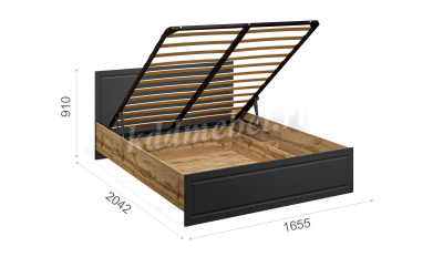 Кровать Лацио 1.6 с подъемным механизмом (Вотан/Сканди графит)