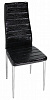 Стул обеденный F-261-3 хром (Черный крокодил)
