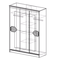 Шкаф-купе Николь-3 схема