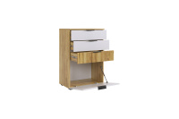 Комод Бери дуб крафт золотой белое дерево открытый Комод Бери дуб крафт золотой белое дерево открытый