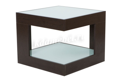 Стол журнальный СЖ-20 (Венге/Белое стекло)