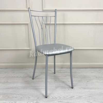 Стул Марсель К (Металлик/Кожзам серебро)