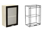 Шкаф верхний ШВС 300 правый Кухня Тулуза (Бетон серый)