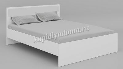 Кровать Лаванда 1.6 (Шагрень белый) 