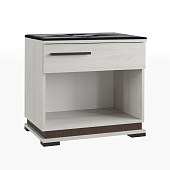 Тумба с мягким сиденьем МТ-30 Модена (Ясень анкор светлый/Венге)