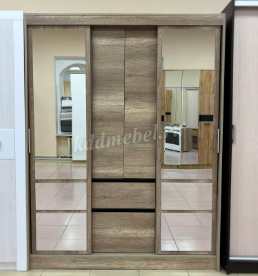 Шкаф-купе Энигма ШКК-06 (Дуб каньон/Венге)