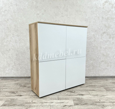 Комод Милан-1 (Делано светлый/Белый)