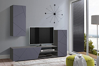 Гостиная Прага-6 (Диамант серый/Софт графит)