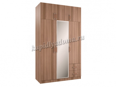 Шкаф БТС 3-х створчатый с ящиками (Ясень шимо)