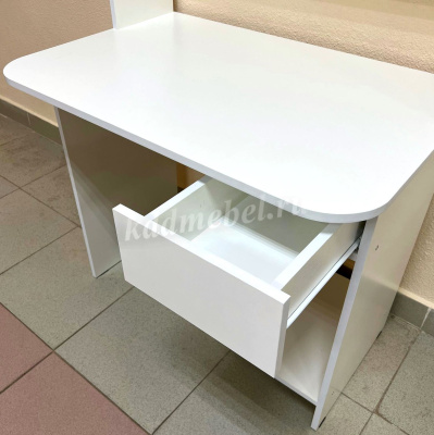 Стол компьютерный Эра №2 (Белый текстурный)