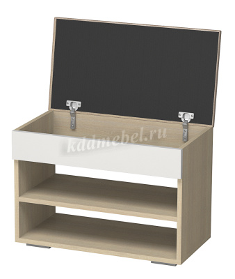 Тумба для обуви София-3 (Дуб сонома/Белый)
