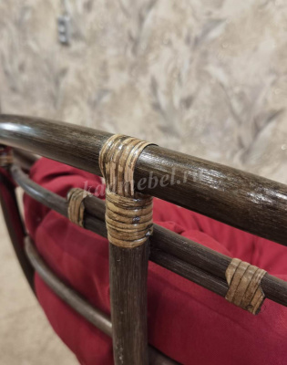 Кресло Papasan Swivel (Ротанг №6, ткань Matador 04)