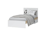 Кровать Юкки 0.9 (Дуб делано/Белый шагрень)