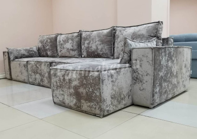 Угловой диван Бафи ДУ комплектация 4 (Плюш Латте)