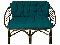 Диван двухместный RJG-Princess (Ротанг №6, ткань JPN DRILL 034)