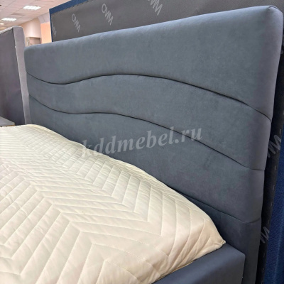 Кровать Мерида 1.6 с ламелями (Серый)