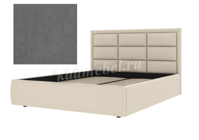 Кровать NEO 1.6 с подъемным механизмом (Vivaldi 07/Темно-серый)