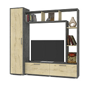 Гостиная Прага (Камень темный/Ирландский дуб)