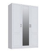 Шкаф 3-х створчатый Апполия спальня (Белый/Белый дуб)