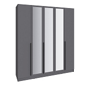 Шкаф Мадрид 2,0 с 3 ящиками внутри с зеркалом (Графит серый)