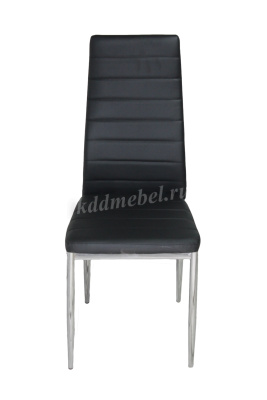 Стул обеденный F-261-3 хром (Черный)