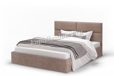 Кровать Сити 1.6 с подъемным механизмом (Рогожка/Latte)