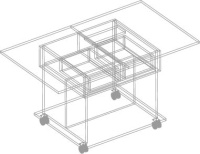 Стол журнальный раскладной 700(1200)х600(700)х640 Стол журнальный раскладной 700(1200)х600(700)х640