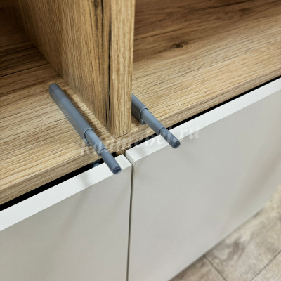 Комод Милан-1 (Делано светлый/Белый)