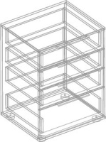 Комод с 4 ящиками 600х500х800