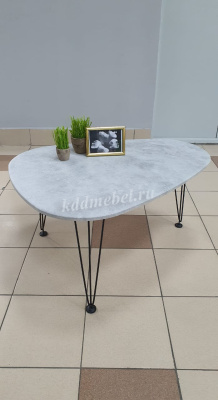 Стол журнальный Куба (Бетон светлый)