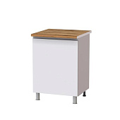 Шкаф нижний П6Р кухня Плейона без столешницы (Белый)