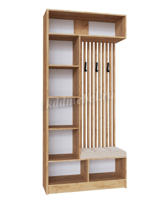 Центральная секция Руэлла (Дуб крафт золотой/Графит серый)