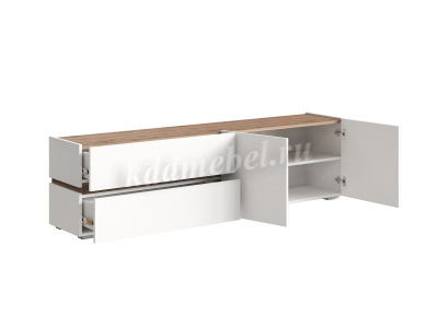 Тумба ТВ Аркон (Белый/Дуб вотан)