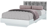 Кровать Мемори 1.2 (Белый/Серый)