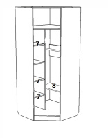 шкаф эрика угл наполнение шкаф эрика угл наполнение