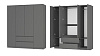 Шкаф Симпл 4-х створчатый ШК-13 (Графит)