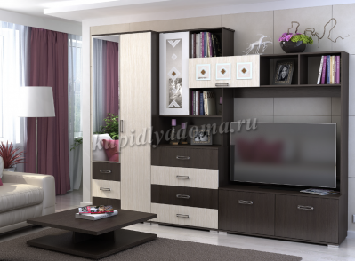 Гостиная Яна-1 (Венге/Дуб белфорт)